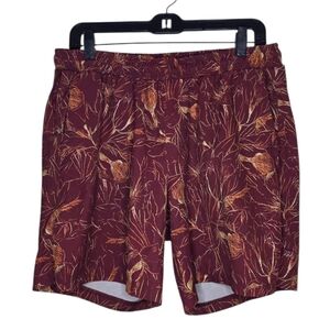 All In Motion Floral Graphic Atletic Shorts Size Large